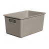 Contenedor GRP rectangular 500 litros modelo plano estándar gris